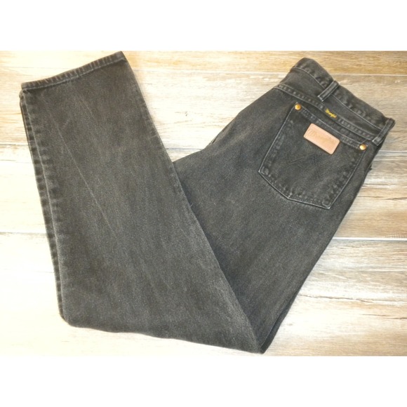 Wrangler Other - Wrangler Jeans Mens 40x34 Black Denim Cowboy Cut Relaxed Straight Vintage USA